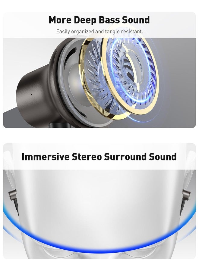 iMangoo Design for Apple Headphones MFi Magnetic Wired Earbuds HiFi Stereo Bass Headset Lightning Earphones with Microphone Volume Control for iPhone 14 Plus 13 Pro Max 12 Mini 11 10 XS XR Gunmetal - Image 5